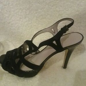 Nine west black size 7 platform's